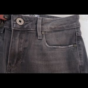 Paige - grey denim - size 28 - ankle - raw-hem